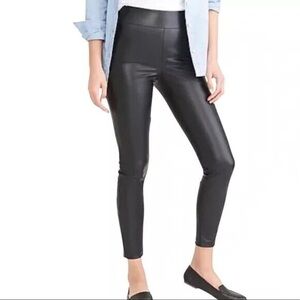 J. Crew Vegan Faux Leather Black Leggings